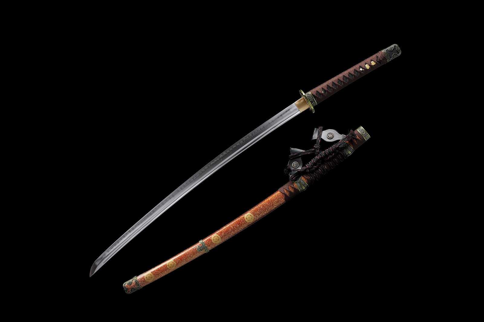 Tachi Katana Battle Ready Sharp T10 Steel Clay Tempered Japanese Samurai Sword