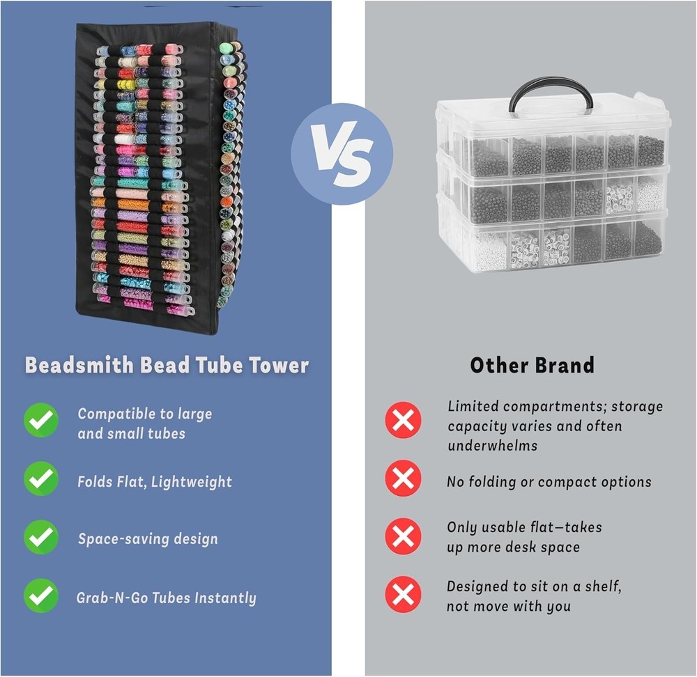Mini Bead Tower Organizer - Portable Craft Storage Solution=