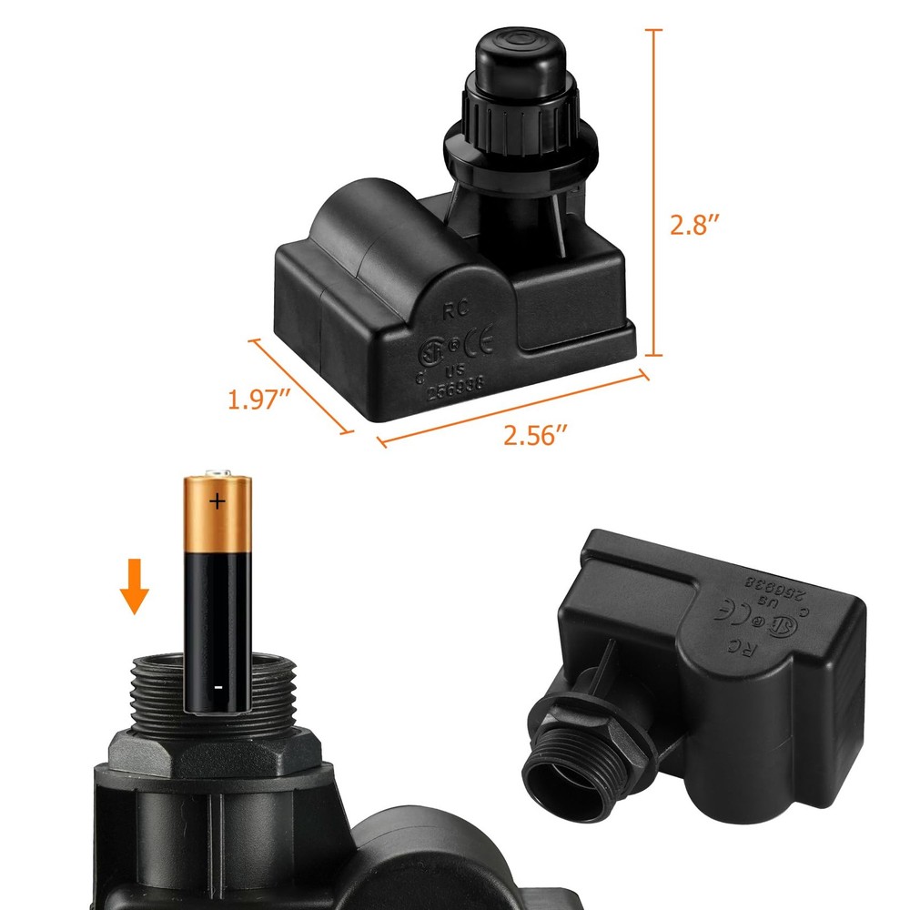 Onlyfire 03340 Electric Push Button Igniter BBQ Replacement 4 Outlet, Black