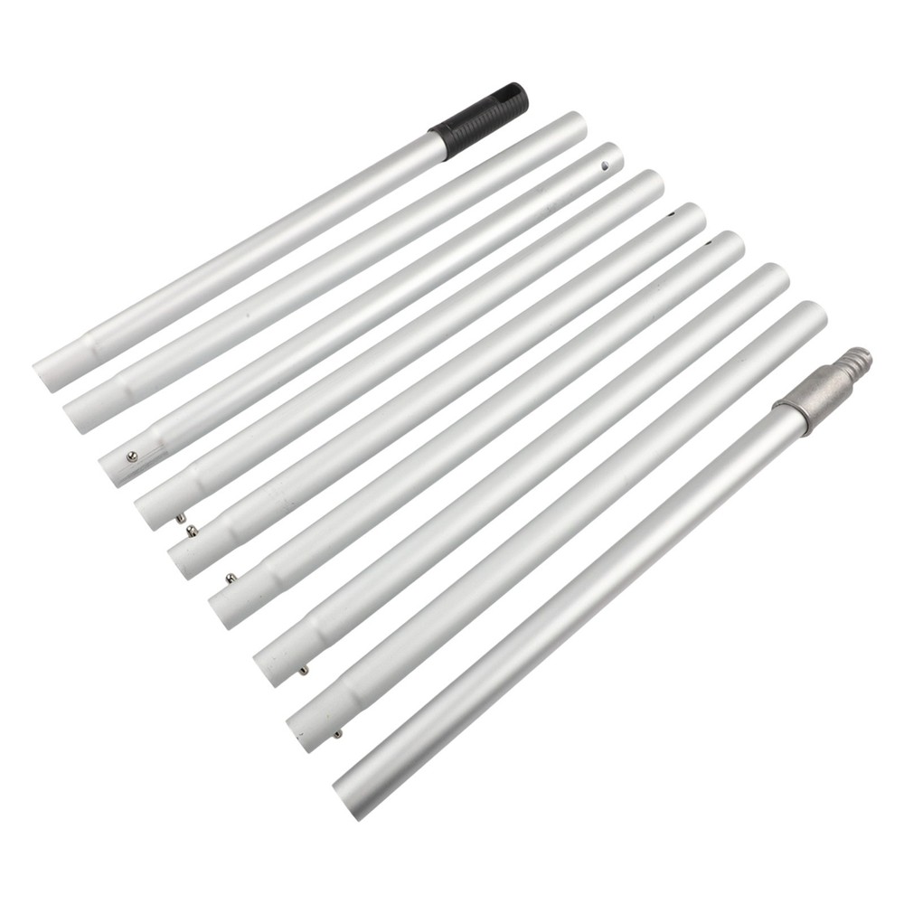 12ft Adjustable Pole with 9 Sections for Reaching For High Areas Easily