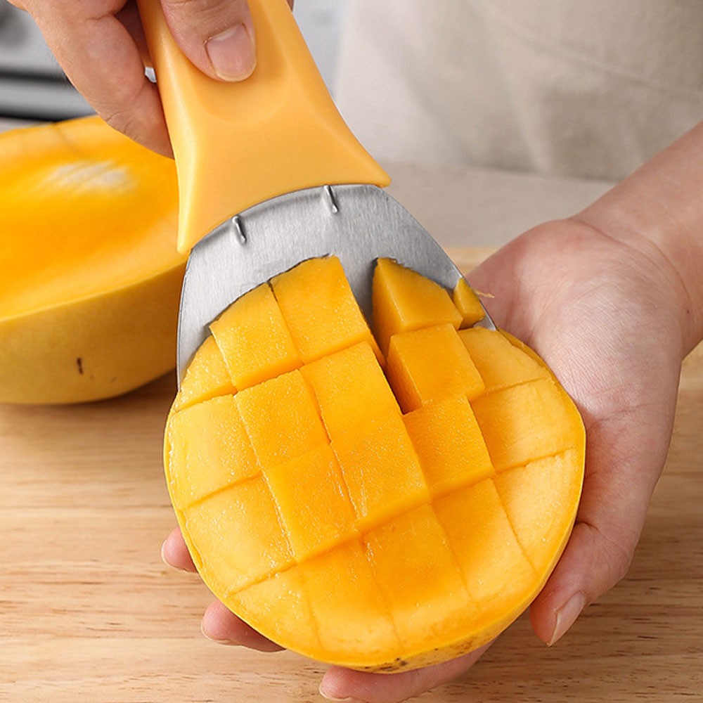Multi-Purpose Mango Slicer Scooping Spoon, Multifunctional Slicer TL