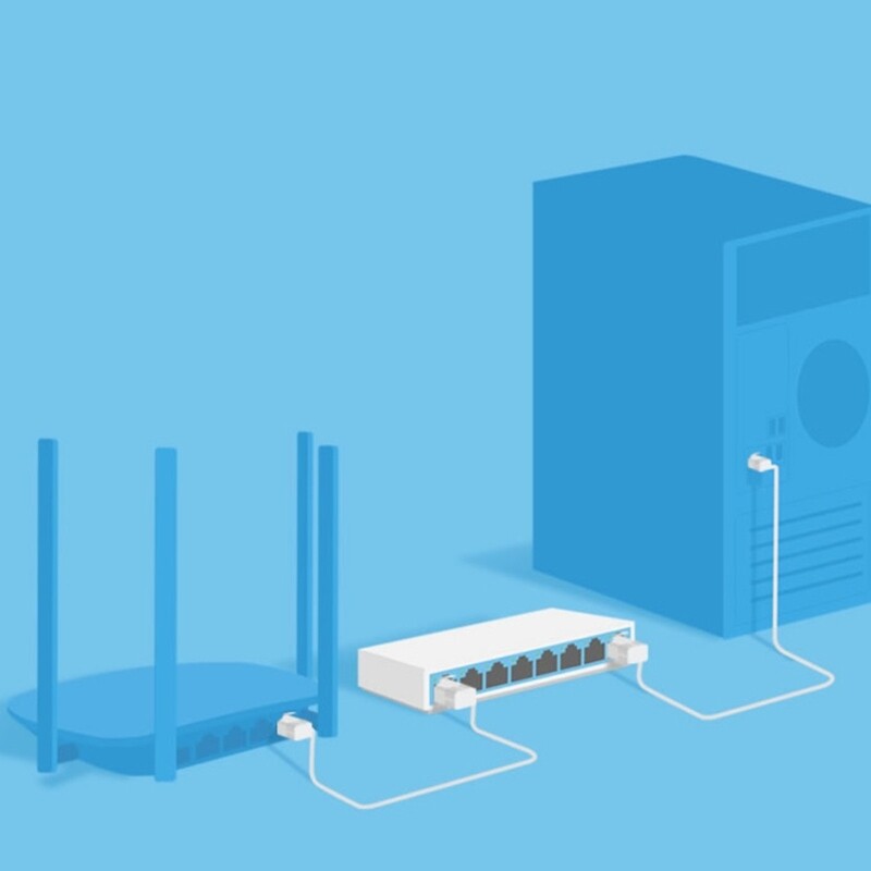 Durability Ethernet Switches Ethernet Splitter For Stable Internet Connection