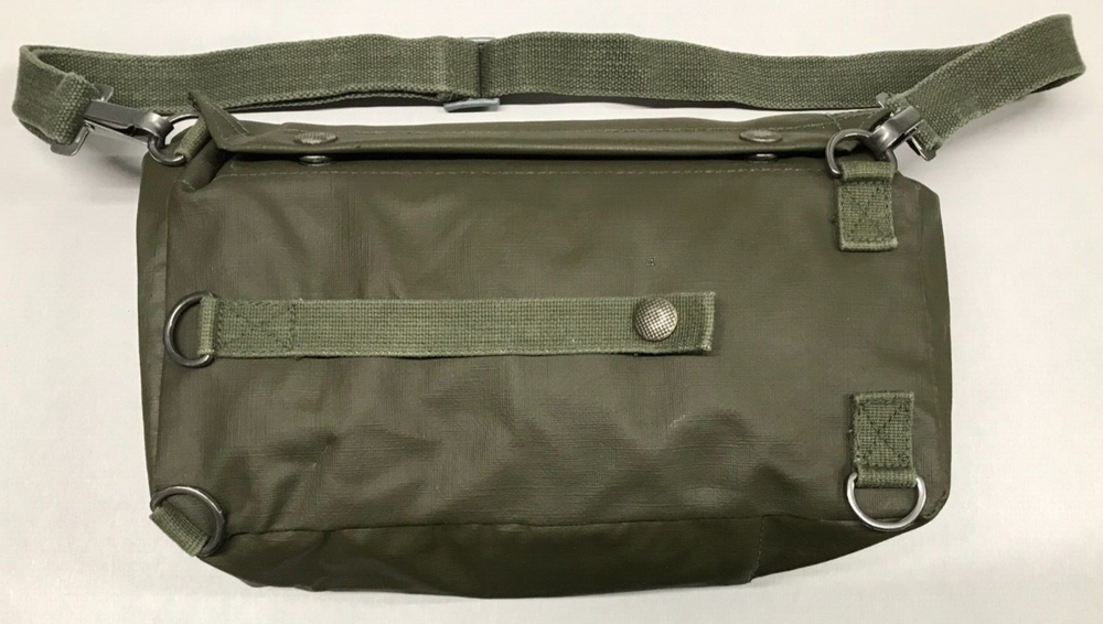 Swiss Gas Mask Bag w/ Shoulder Strap
