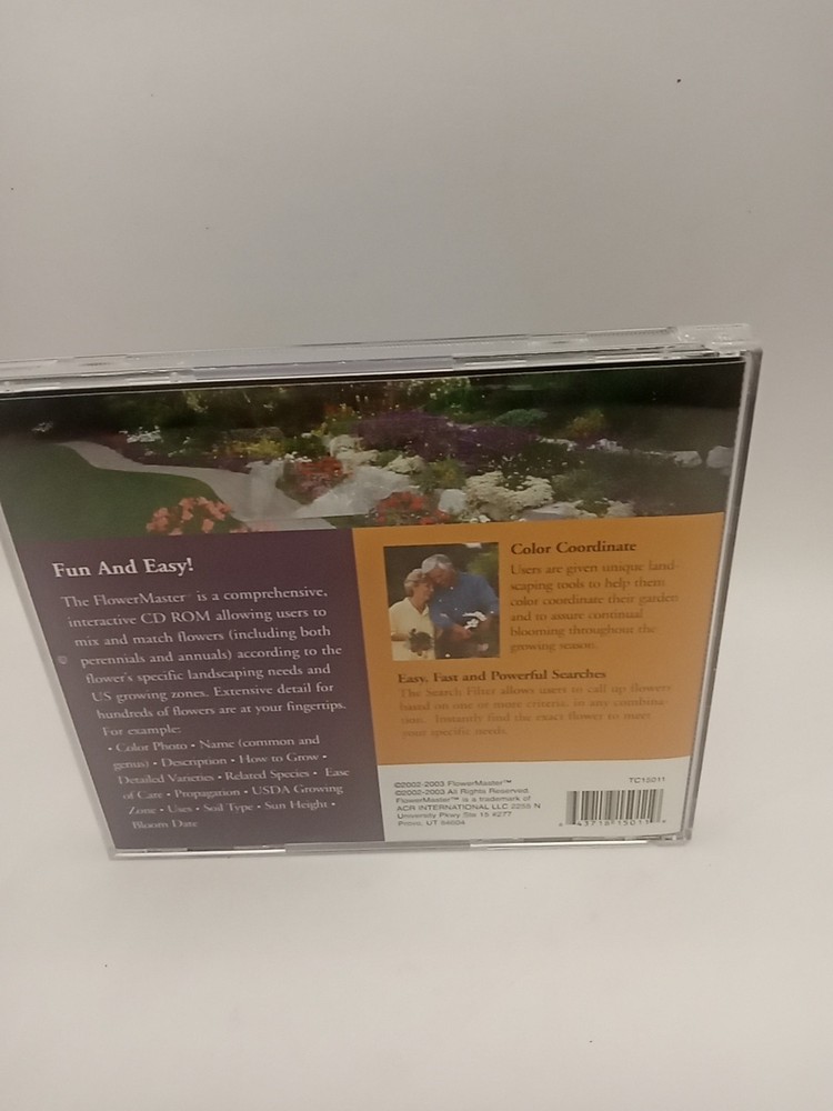 FlowerMaster Used CD-Rom for PC/Mac /
