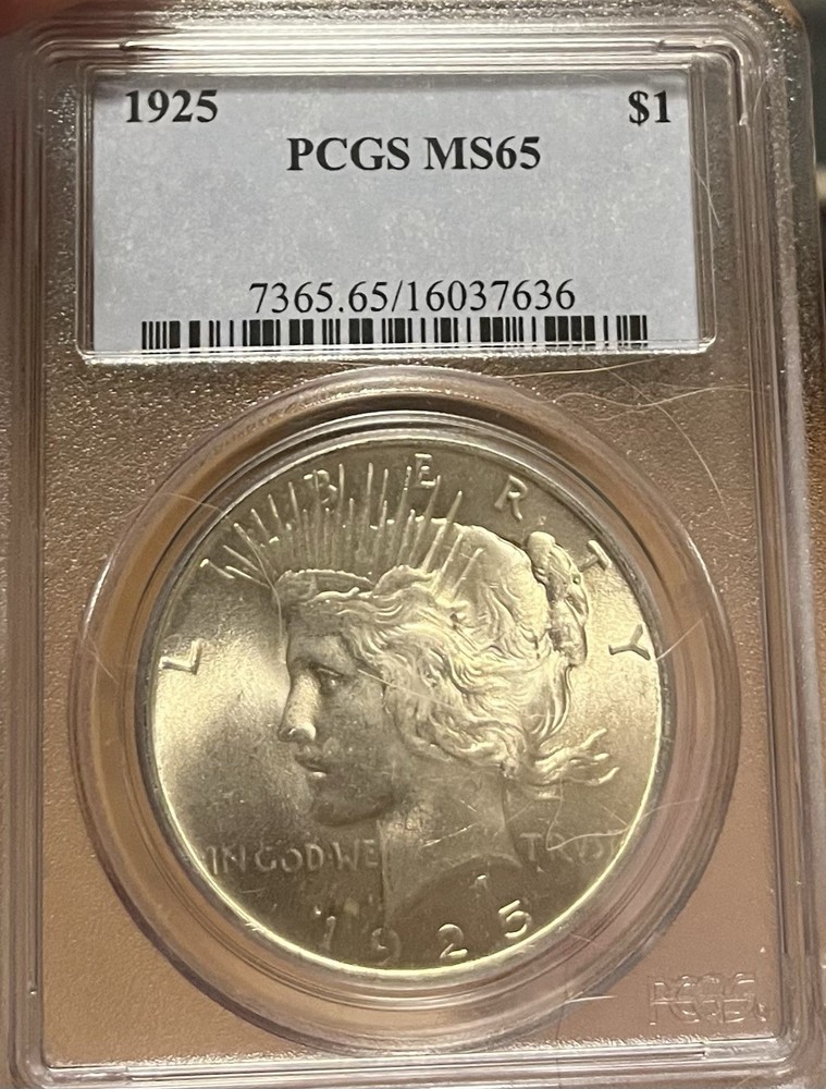 1925 PCGS MS65 Peace Silver Dollar