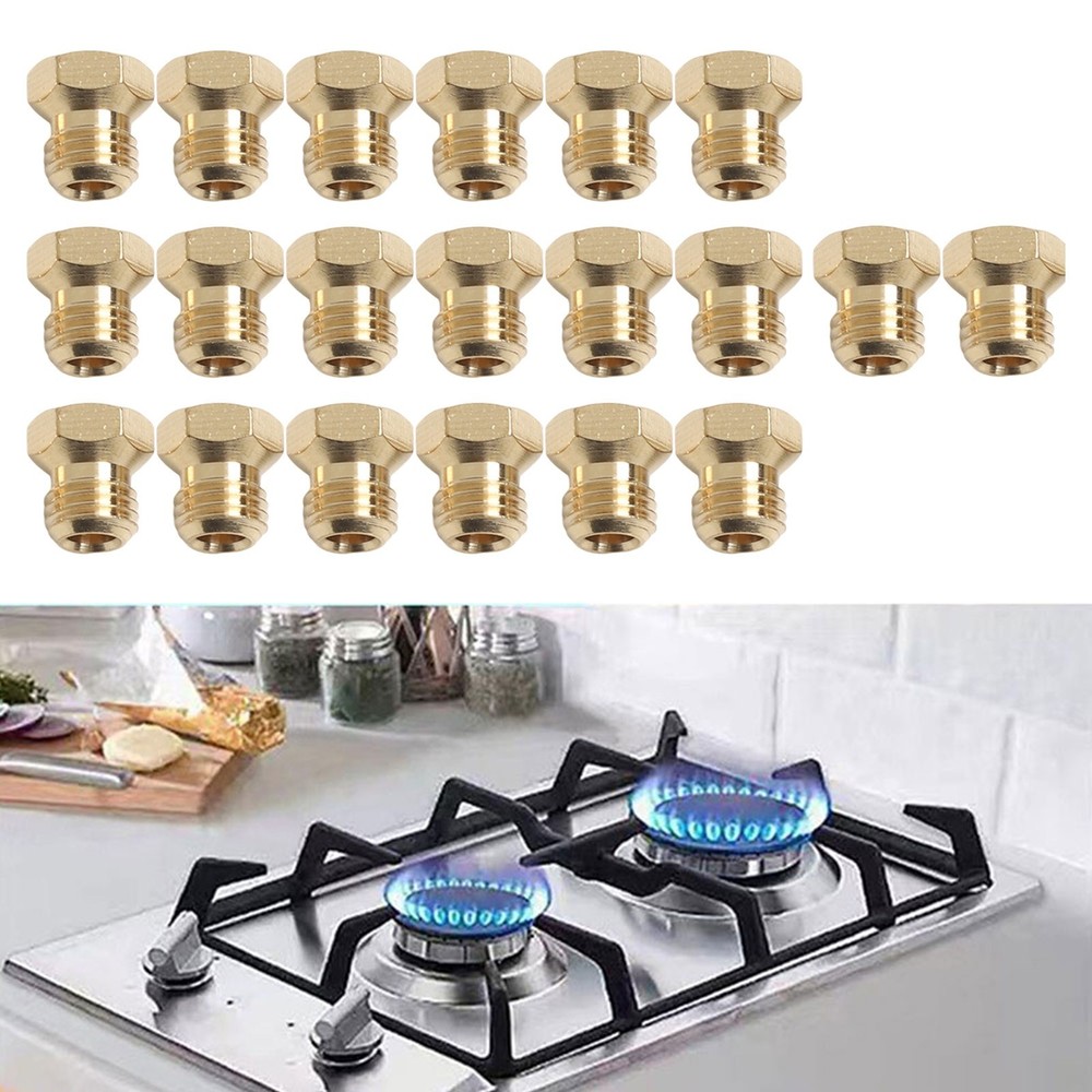 Propane Grill Conversion Kit with 20pcs Copper Nozzles for Easy Switching