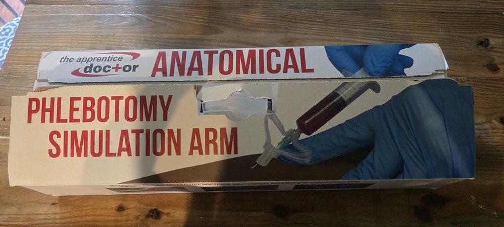 The Apprentice Doctor: Anatomical Phlebotomy Simulation Arm/ IV Practice Arm 