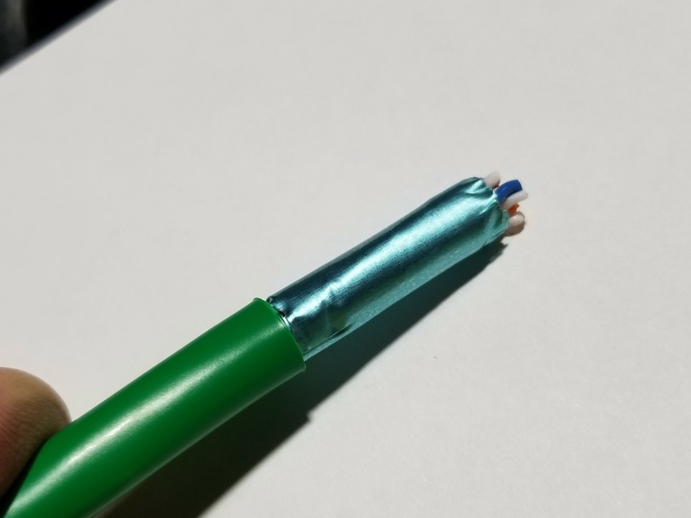 Commscope CS34R 23/4P Cat6 F/UTP WebTrak Riser Shield Network Cable Green /100ft