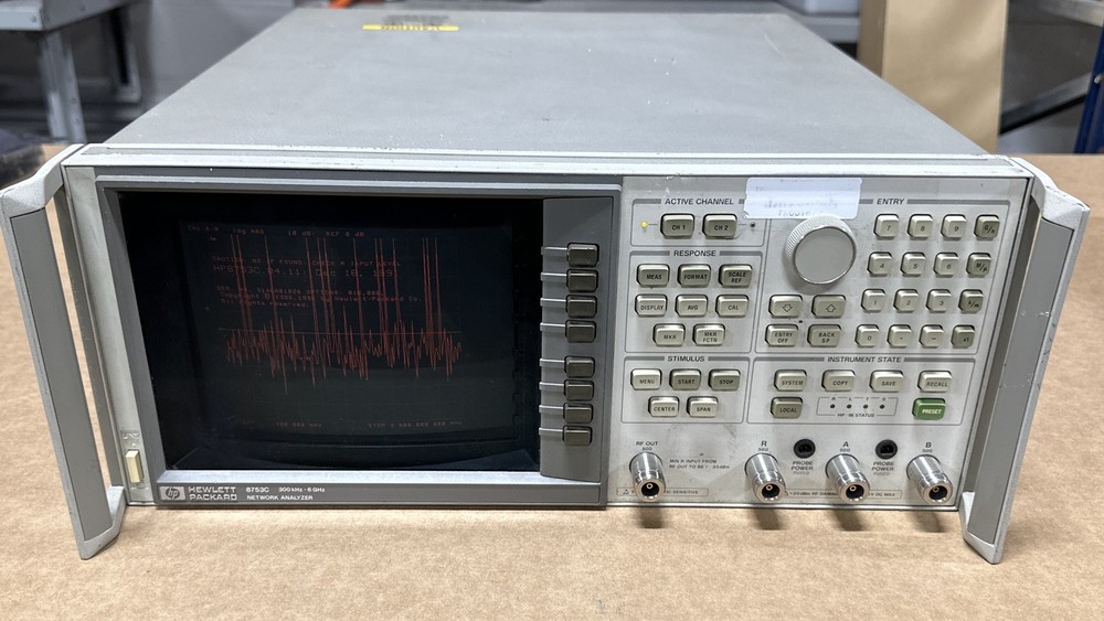 HP 8753C 300kHz-6GHz Network Analyzer w/ 85046B S-Parameter Test Set