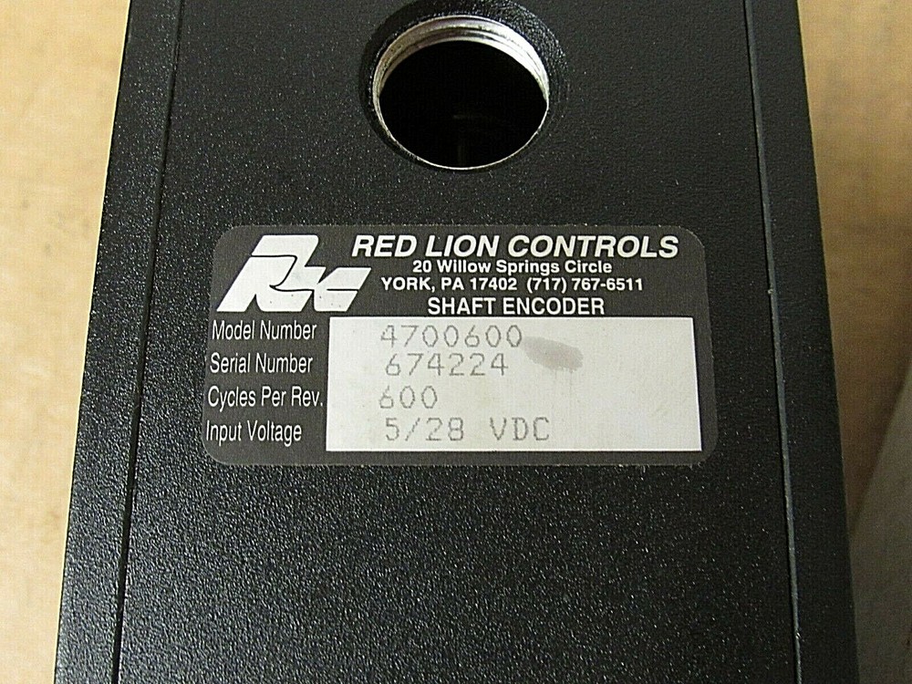 NEW RED LION CONTROLS ROTARY PULSE ENCODER 4700600