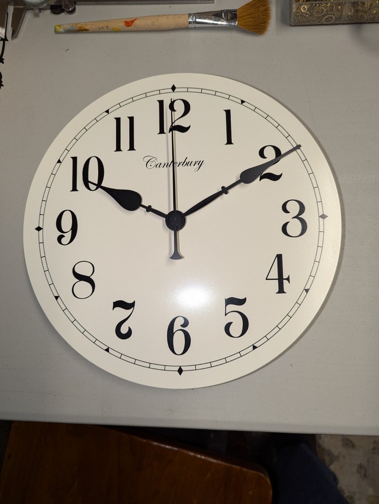 11-1/8" Printed Clock Dial Only or With Mini Quartz/Hands Movement Option
