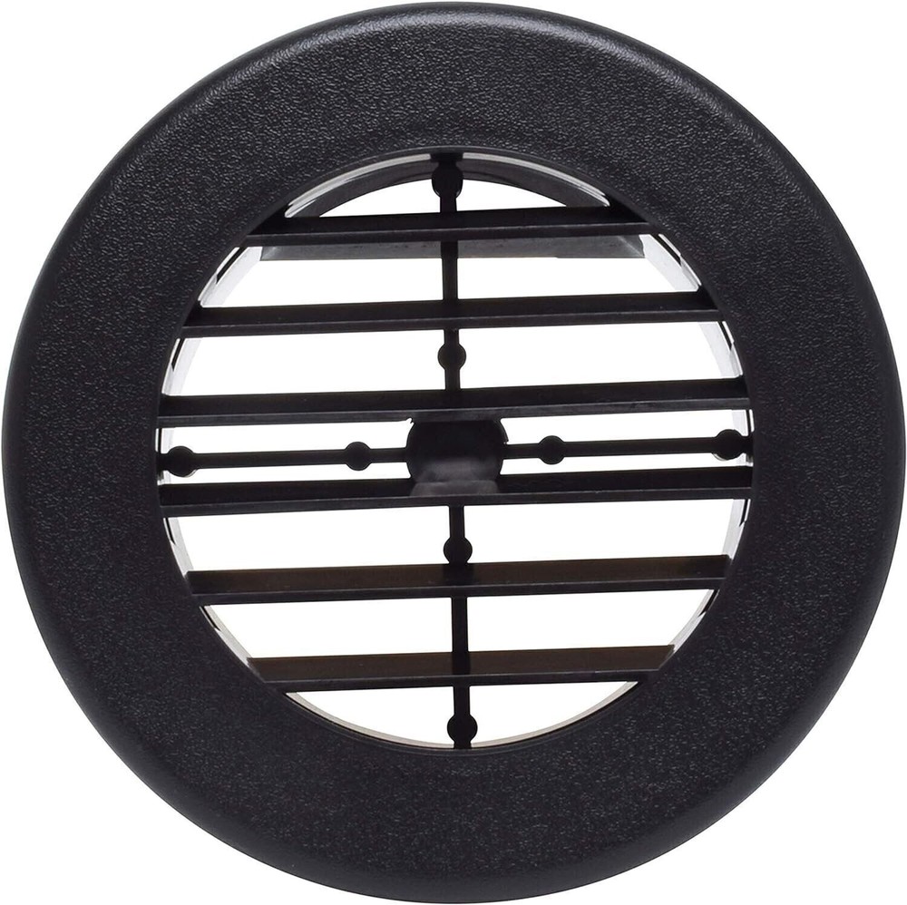 VALTERRA A/C Register Non-Damp, 4", Black