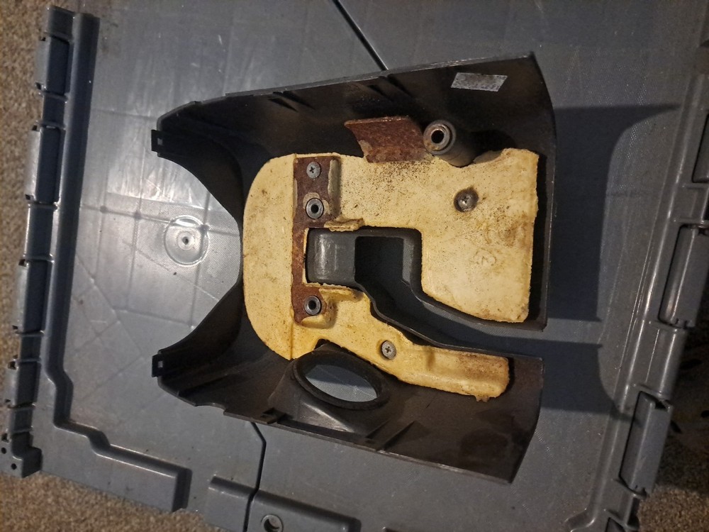 95-99 Eclipse GST OEM lower bottom top steering column cover panel trim grey