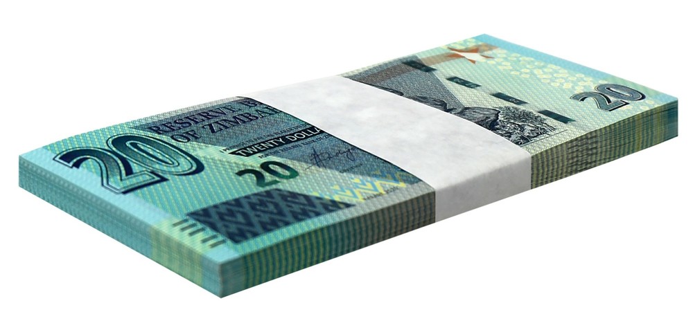 Zimbabwe 20 Dollars, 2020, P-104, UNC X 100 PCS Bundle Pack