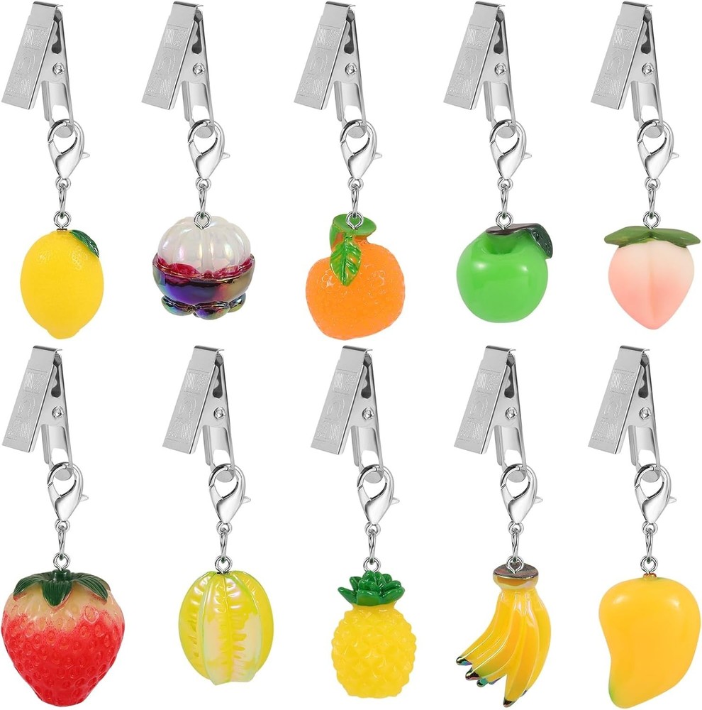 Lightweight and Portable 10-Piece Mixed Fruit Table Weight Set for Tablecloths