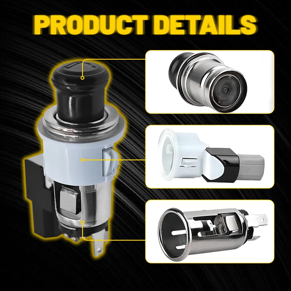 Cigarette Lighter Assembly Socket Element & Bezel For Toyota Corolla/Lexus