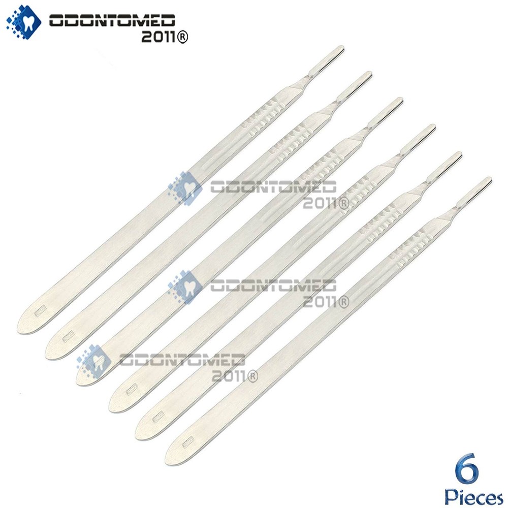6 Scalpel Handle #4L Surgical ENT Veterinary Instruments