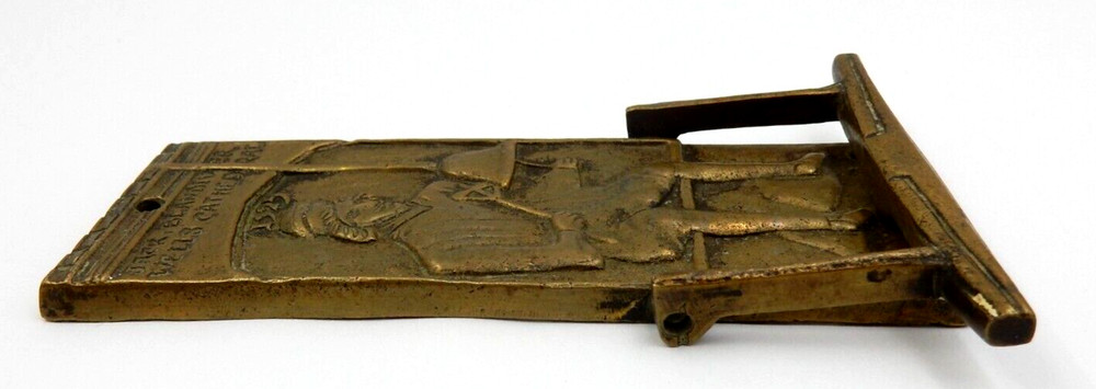 ANTIQUE JACK BLANDIVER WELLS CATHEDRAL DESIGN SOLID BRASS DOOR KNOCKER