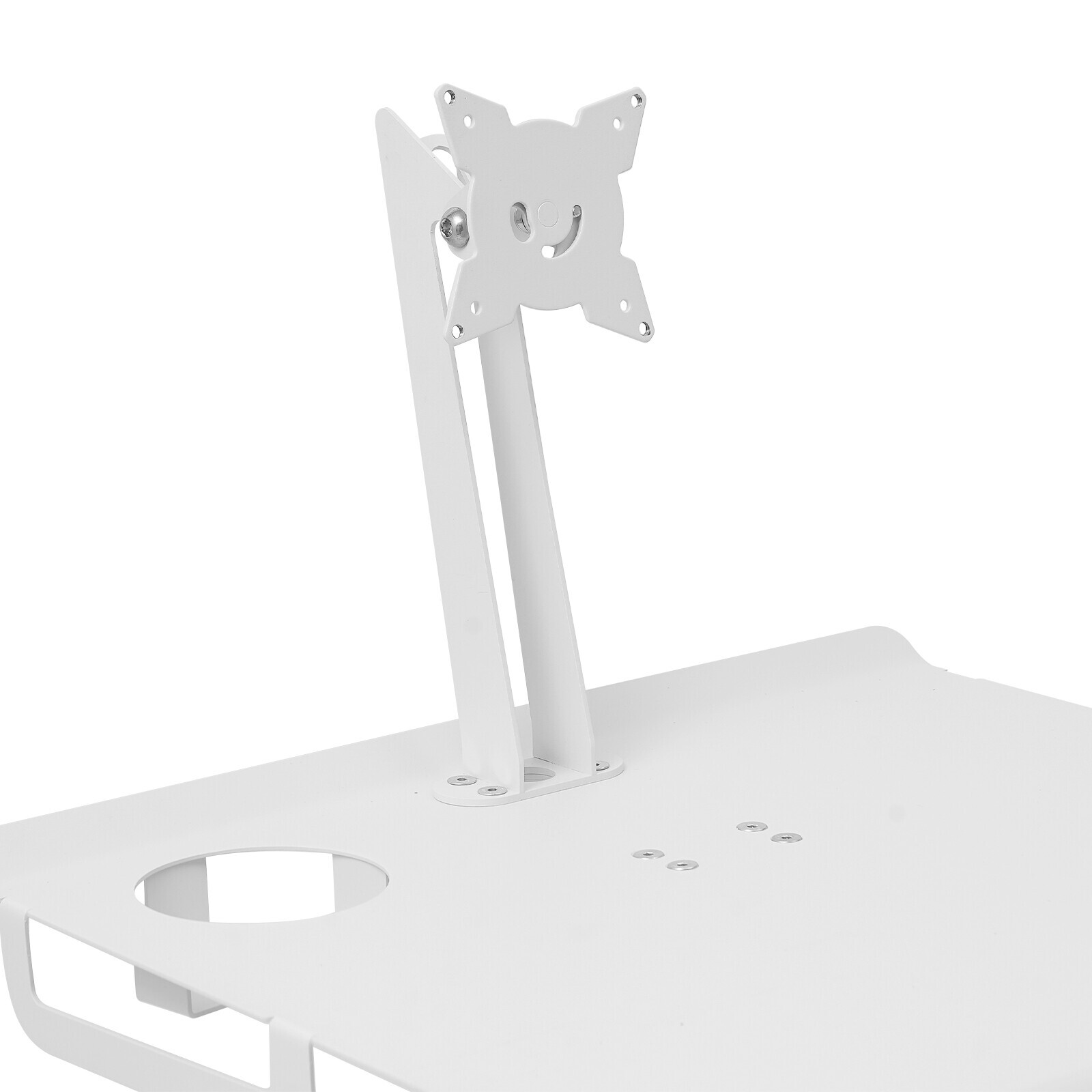 Adjustable Rolling Medical Cart with iPad Holder for Healthcare & Spa