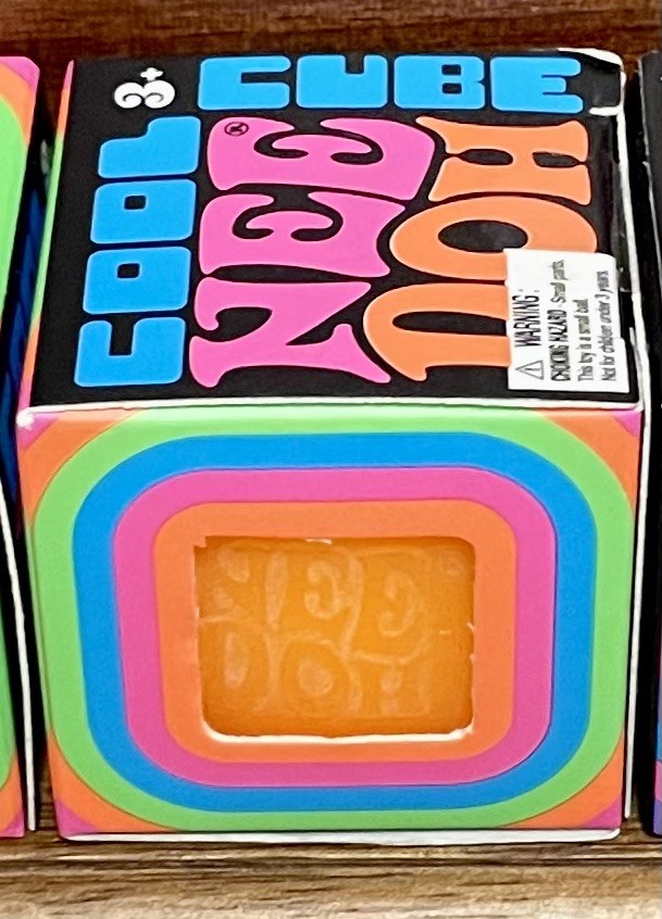 NeeDoh Cool Cube Mini ORANGE New Never Opened
