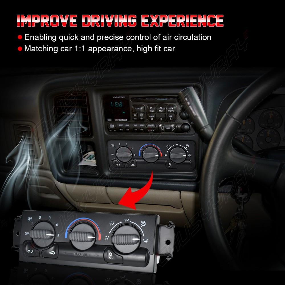 Climate Control Module A/C Control For 2001-2002 Chevrolet Silverado 1500 HD