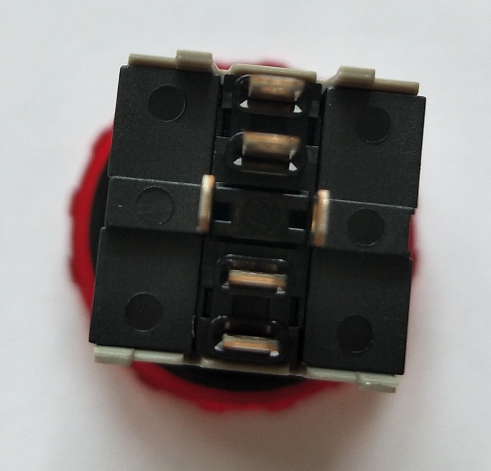 1PCS AH165-2VL Mushroom Head Emergency Stop Button Switch