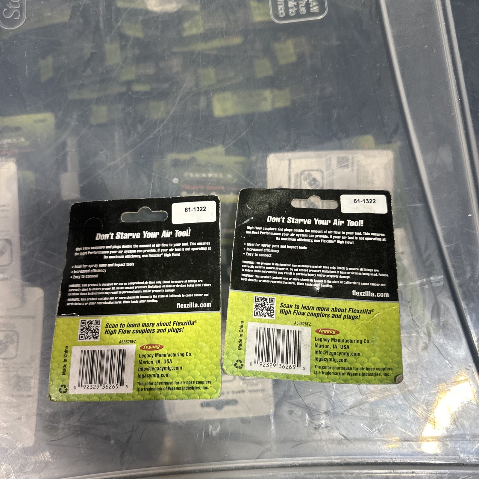 2 PKS FLEXZILLA PRO HIGH FLOW AIR HOSE QUICK COUPLER'S 3/8" MNPT A53626FZ