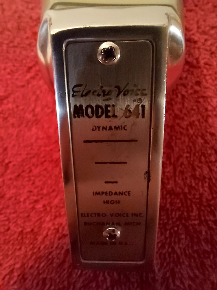 Electro-Voice 641 Microphone with Cable Untested / As-Is