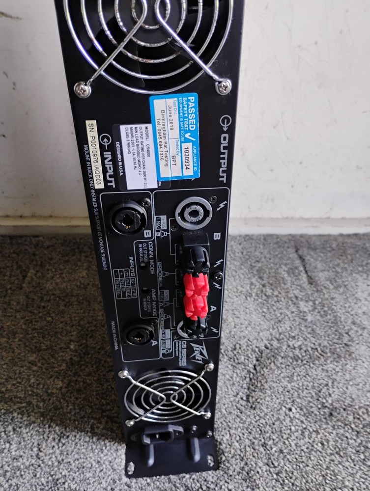 Peavey CS 4000 Power Amplifier Working Order
