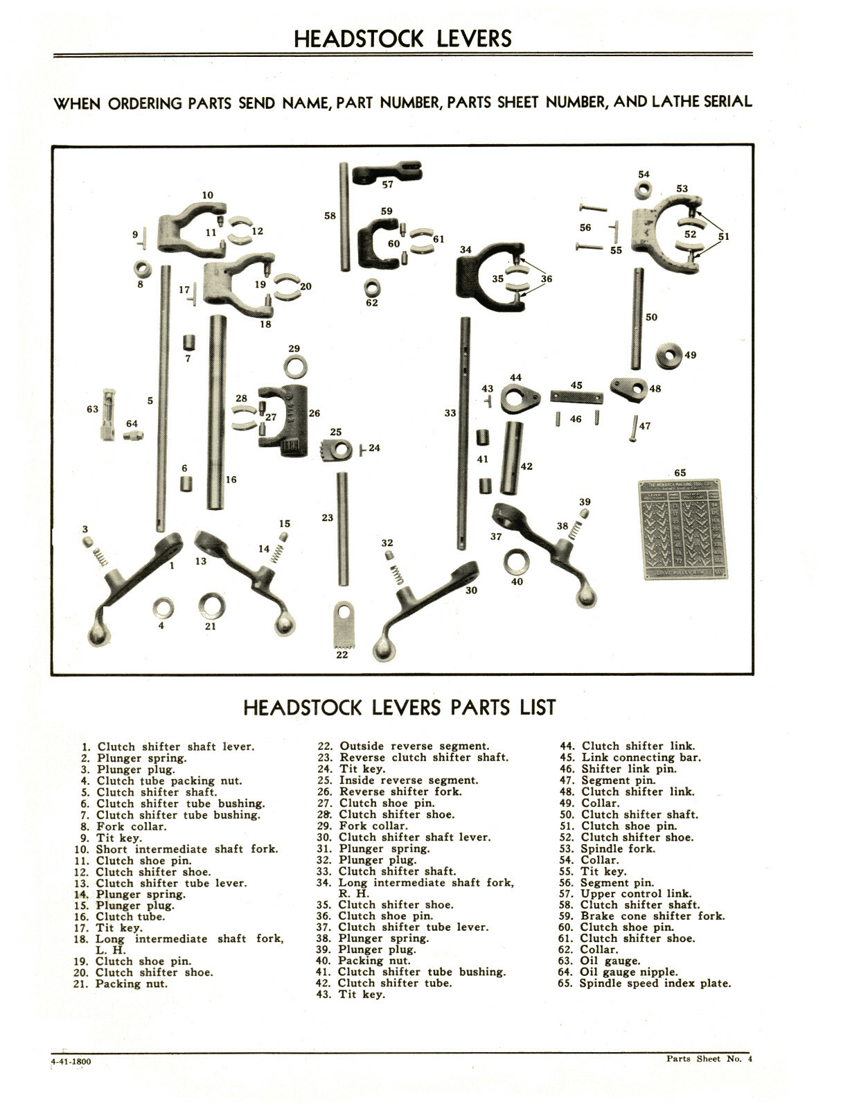 Monarch Lathe Model CK Operating, Maintenance, & Parts List Manual #1577