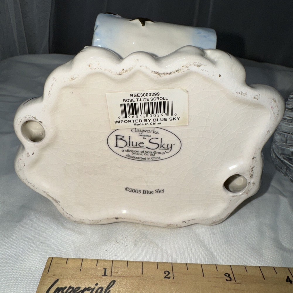 Blue Sky Angel Scroll Mom Tea Light 2005