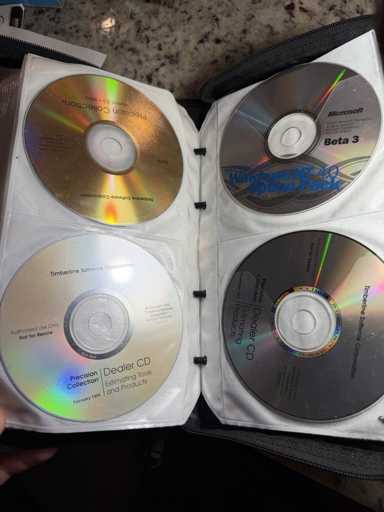 Vintage Microsoft Developer CD Lot Visual Basic C++ Oracle NT SQL 90s