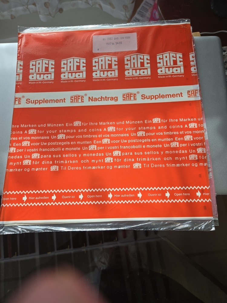 Safe Dual Supplement No 2052 Uno NY 1987 54-55