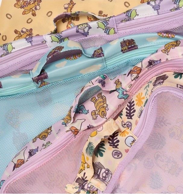 Disney Pixar Stoney Clover Lane Packing Cubes Up Toy Story Monsters NWT