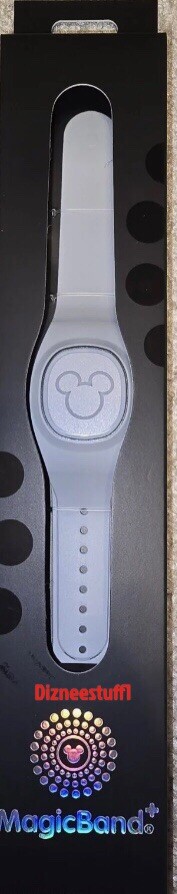 NEW 2024 Disney Parks Magic Band Plus + Solid Color Slate Gray Grey LINKABLE