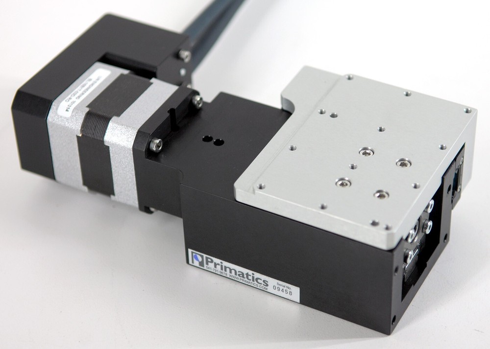 NOS, PRIMATICS 0-1278-4030 PRECISION LINEAR STAGE, 27 MM .32 um REPEATABILITY.