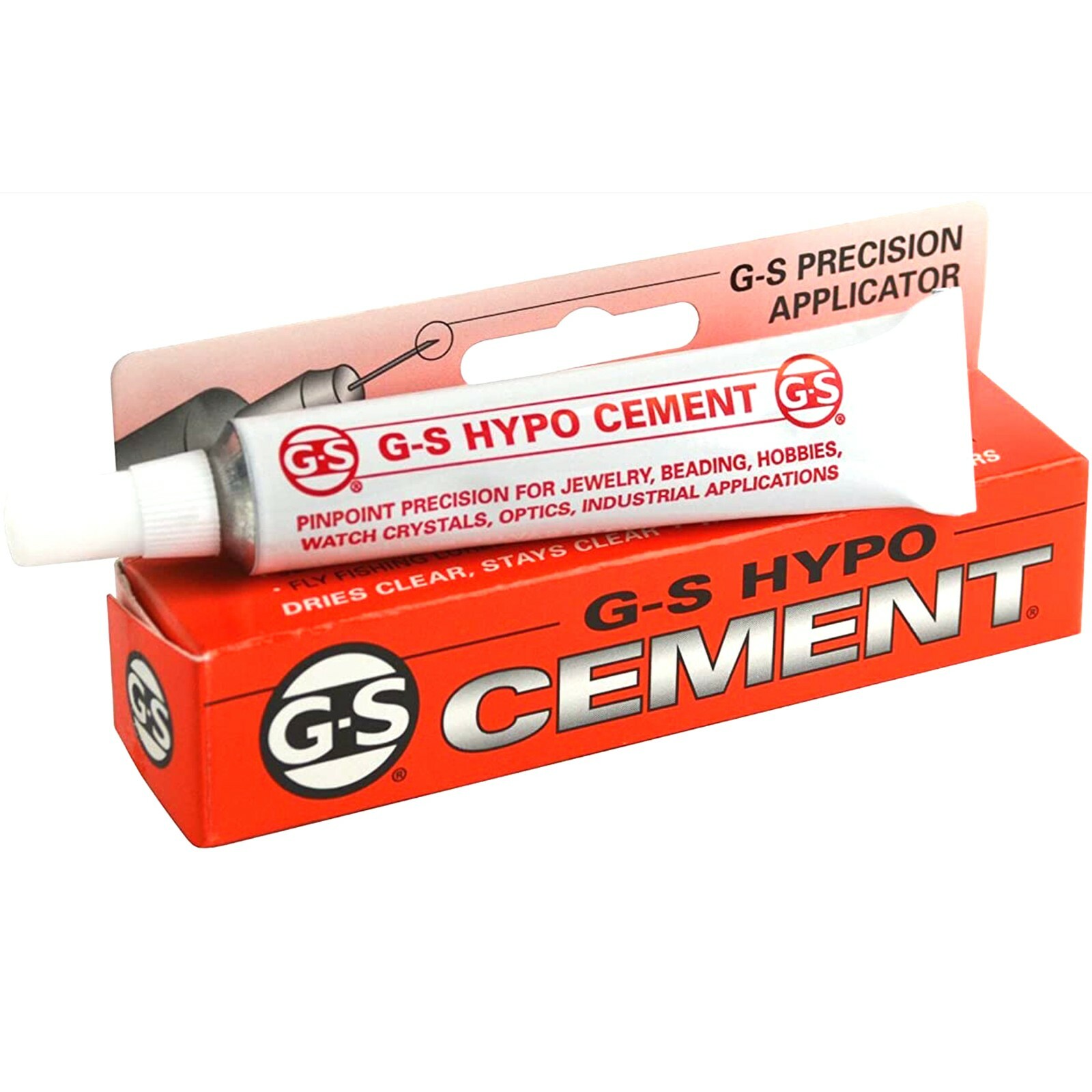 G-S Hypo Cement with Precision Applicator, 9ml 1/3 Fl oz,Jewelry Making Glue