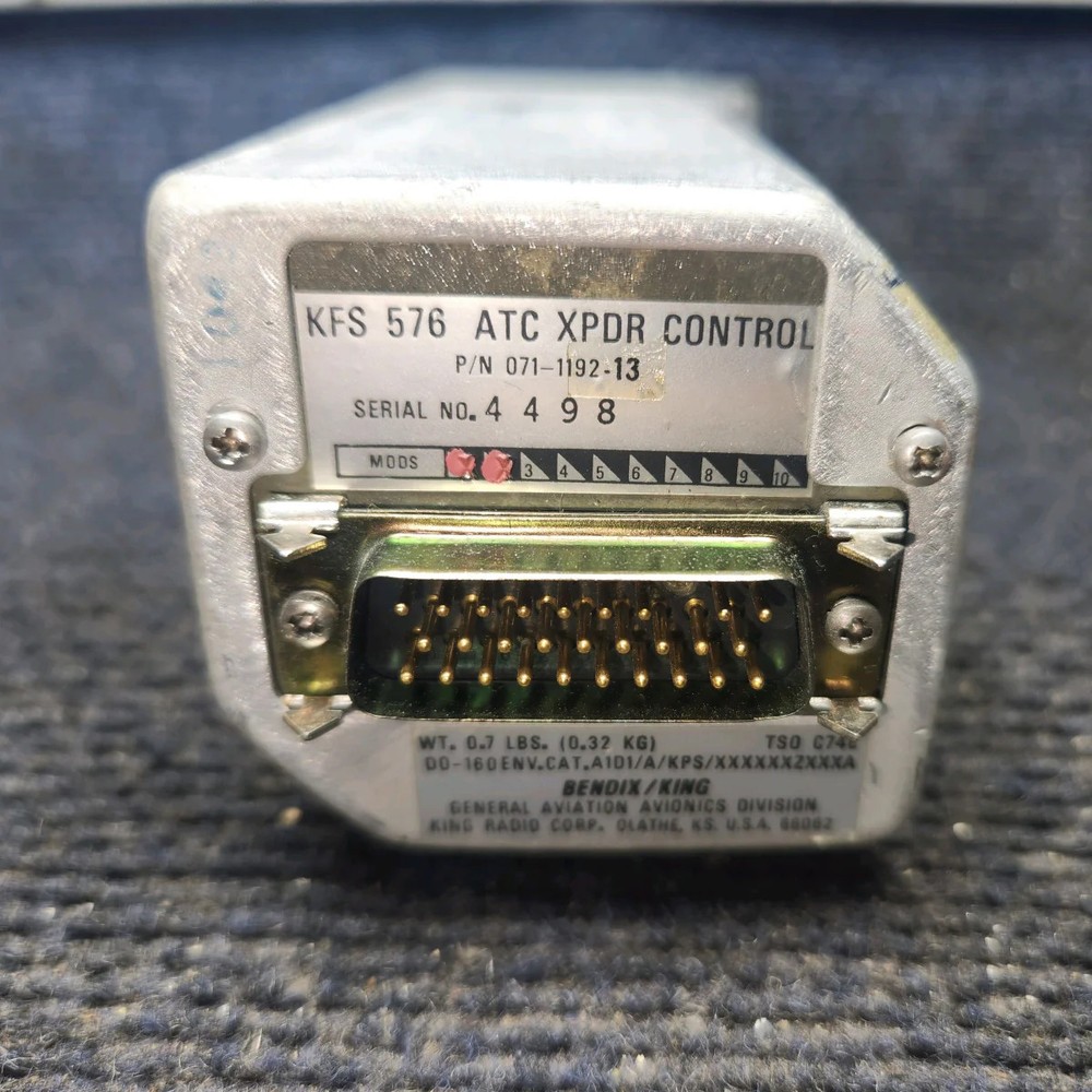 071-1192-13 | Bendix King KFS-576 | XPDR Control
