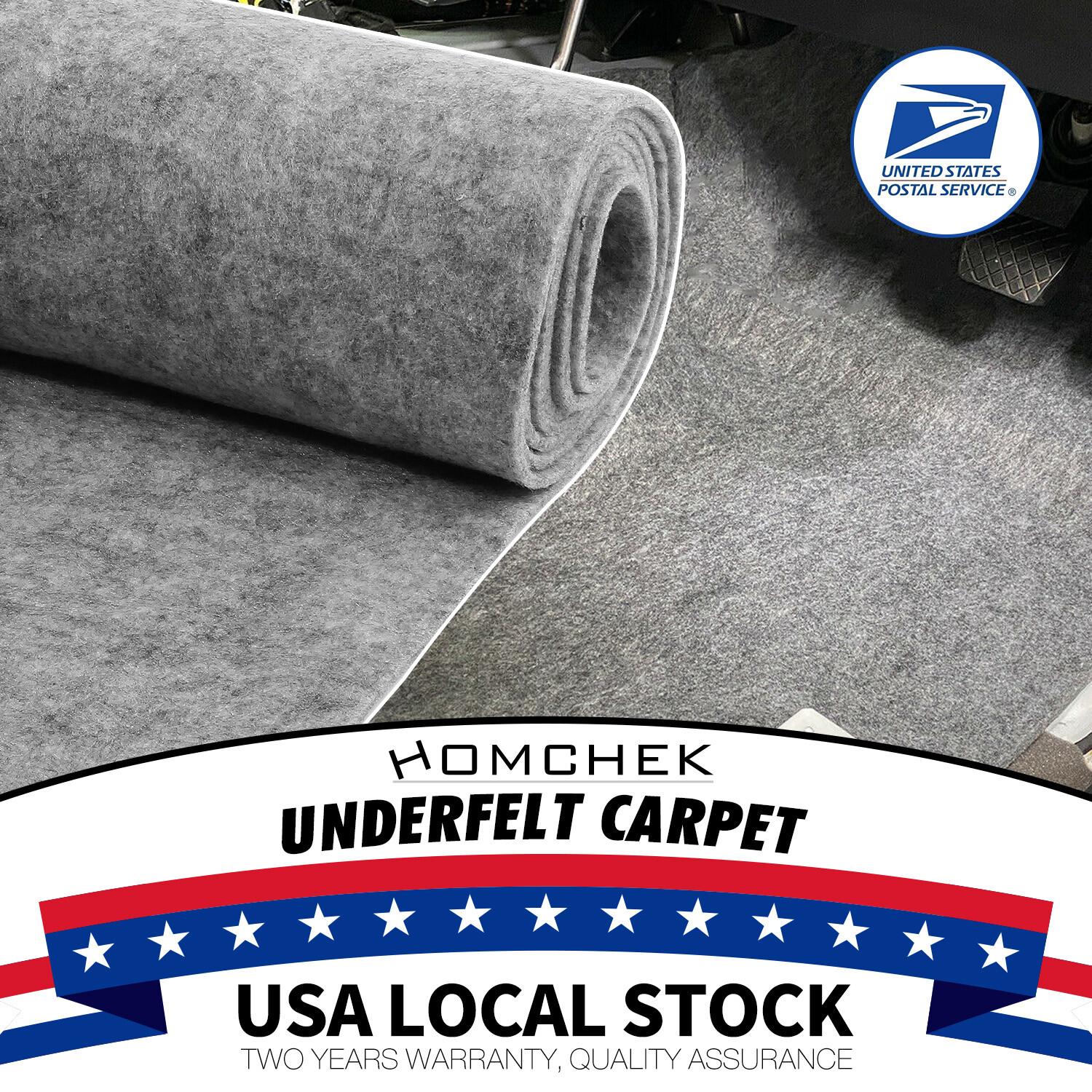 Gray 80"x40" Marine Carpet Marine Grade Carpet for Boats for Outdoor Deck Patio