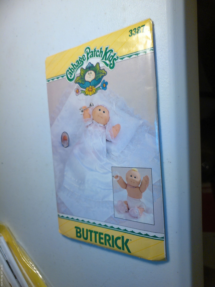 CABBAGE PATCH KIDS BUTTERICK DOLL CLOTHES SEWING PATTERN  3387