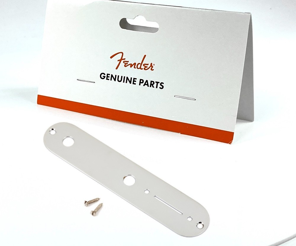 Genuine Fender Telecaster® CONTROL PLATE Chrome Plated BRASS Tele Switch Knobs
