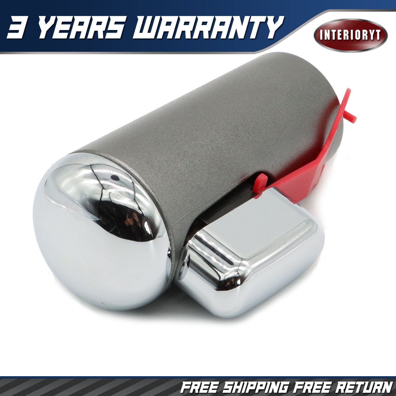 4L3Z7213BA Chrome Shifter Handle Knob w/Top Cap Button for 04-06 Ford F-150 Knob