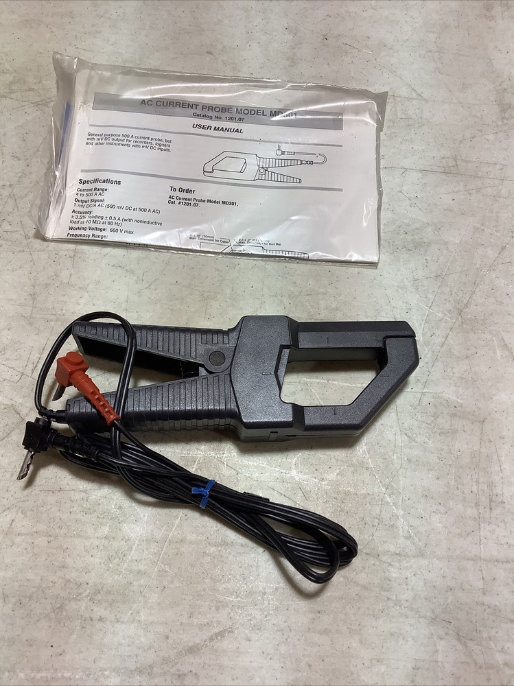 AEMC Instrument AC Current Probe 1201.07 Model MD013