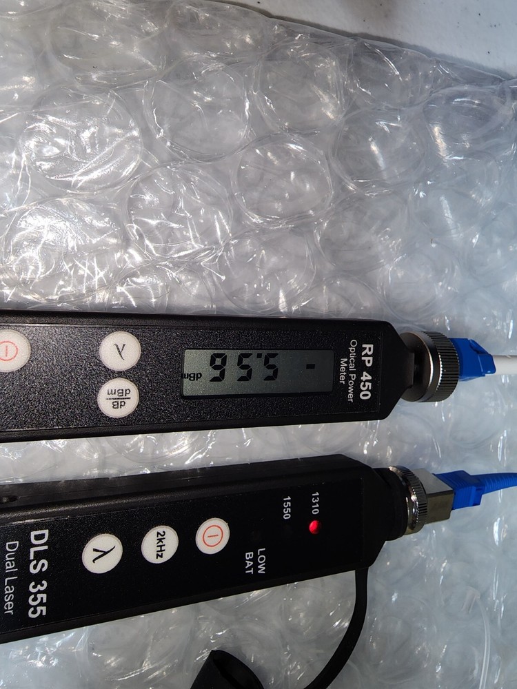 ODM DLS 355 + RP 450, adapters, test fiber, loop back (working kit)