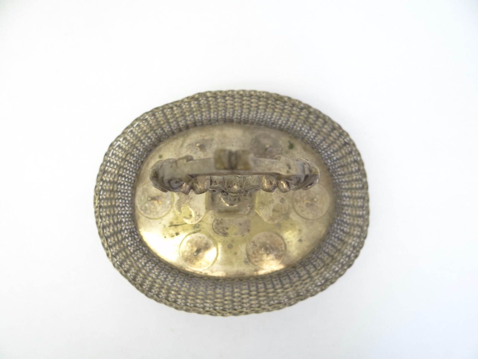 Vintage Used Silverplate Serving Caddy Tray Stand Basket Silver Plate Kitchen