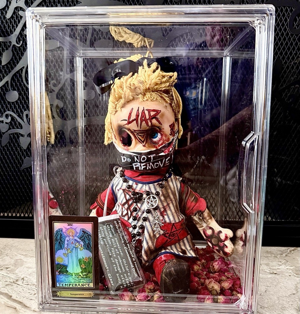 Haunted Ritual Doll Possessed Ghost Demon Toy Plush Pull String