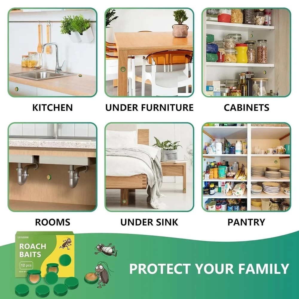 Powerful Roach Repellent, Domestic Dormitory Kitchen Cockroach Bait Roach Killer