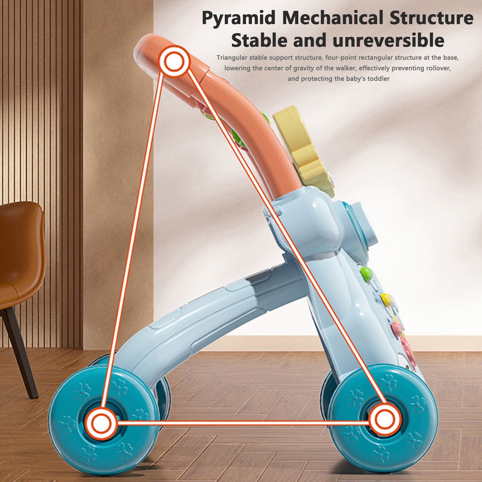Baby Walker Sit and Stand Push Learning Toys