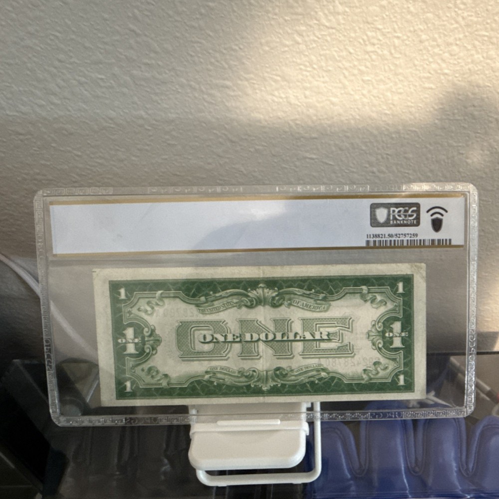 1934 $1 Silver Certificate PCGS Banknote Grading 50 About UNC Uncirculated