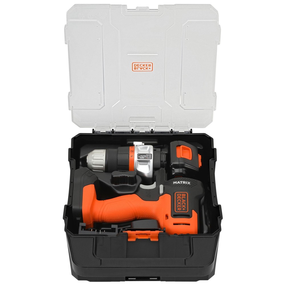 BLACK+DECKER MATRIX™ 20V MAX* Drill Kit with Storage Case - BDCDMT120CSTFF
